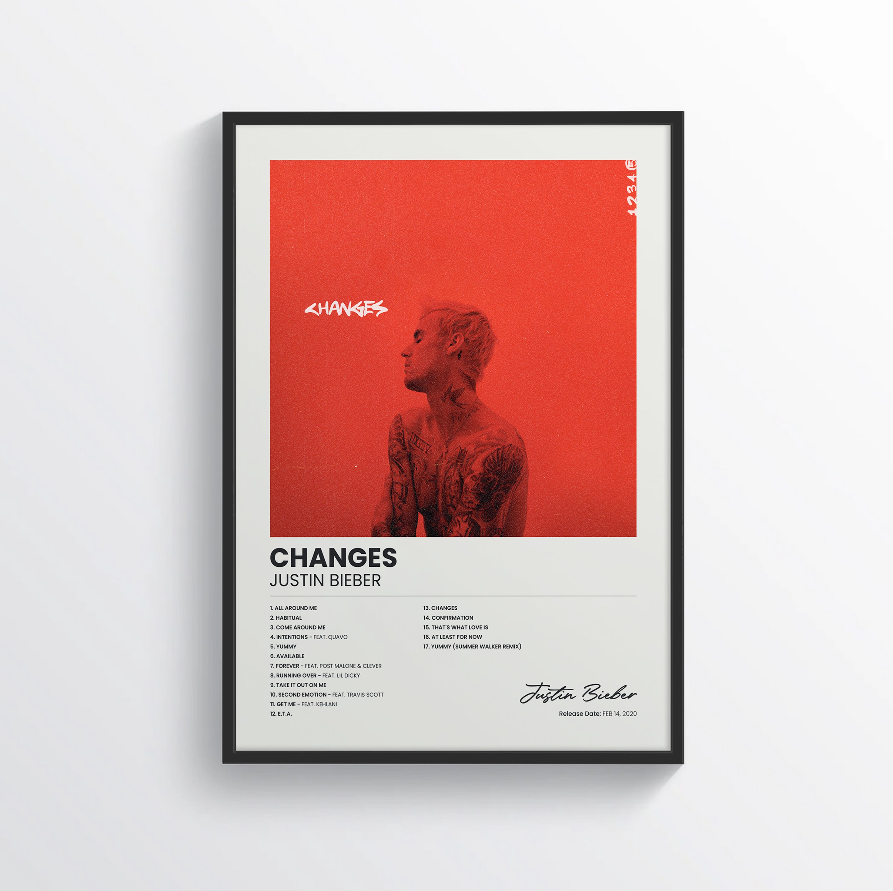 Changes - Justin Bieber – POSTERSDROP