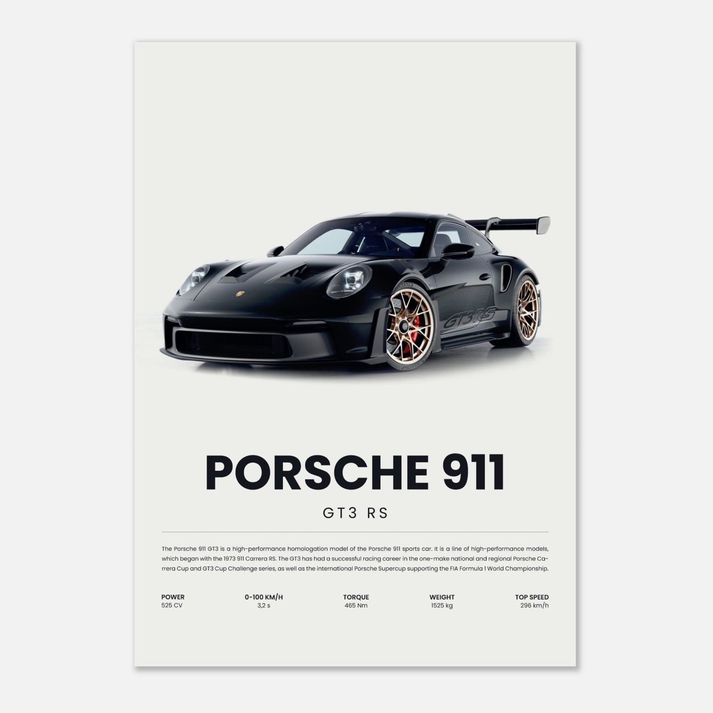 Porsche 911 GT3 RS Black