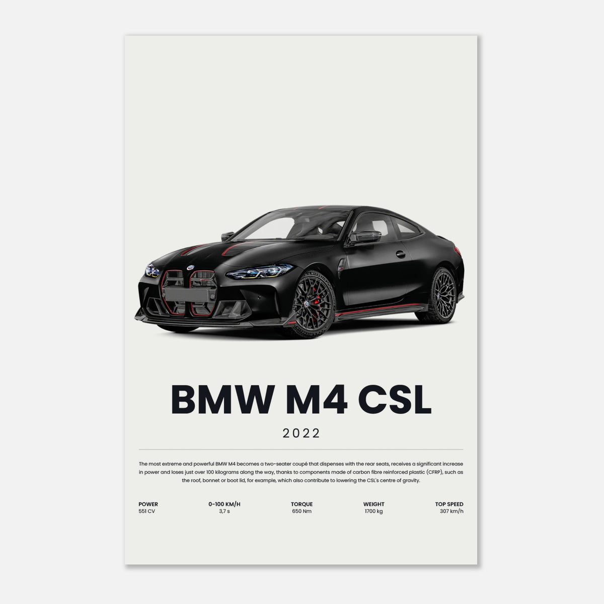 BMW M4 CSL – POSTERSDROP