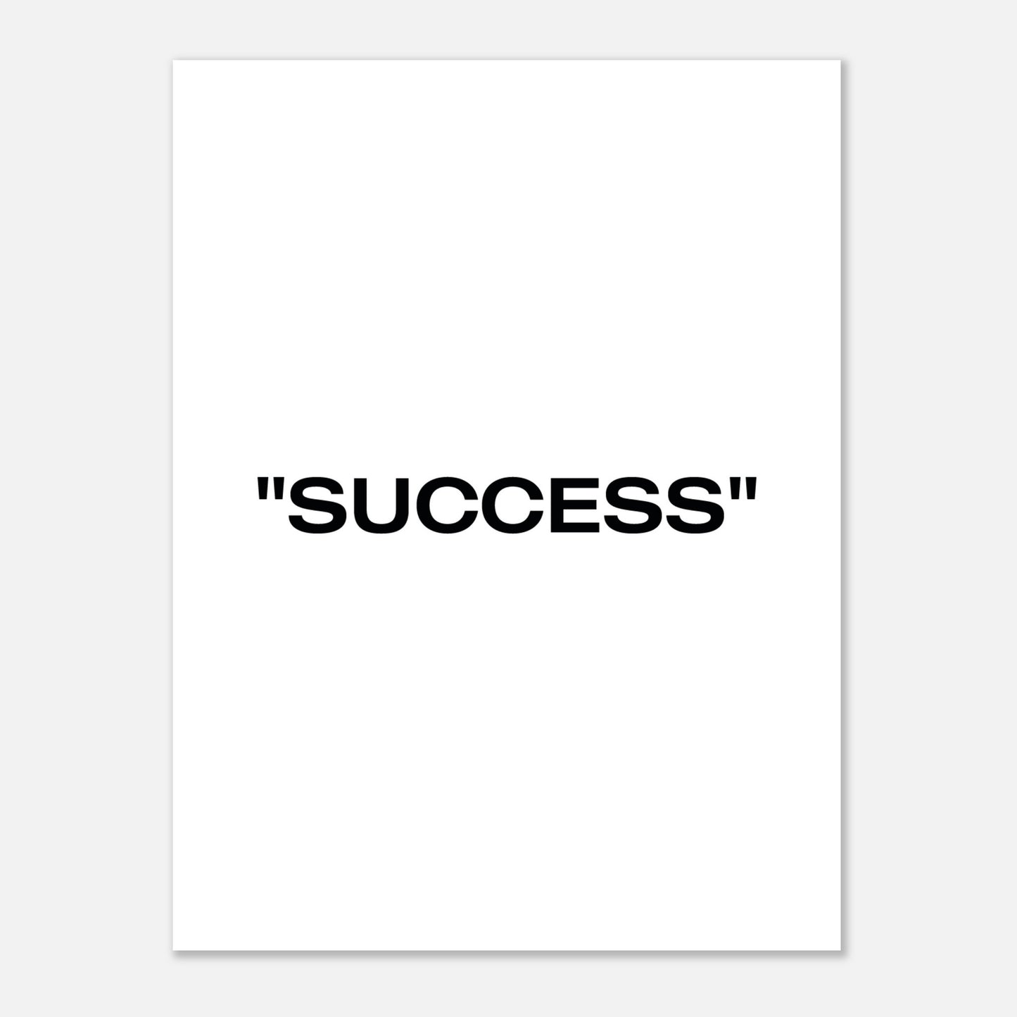 "SUCCESS" White