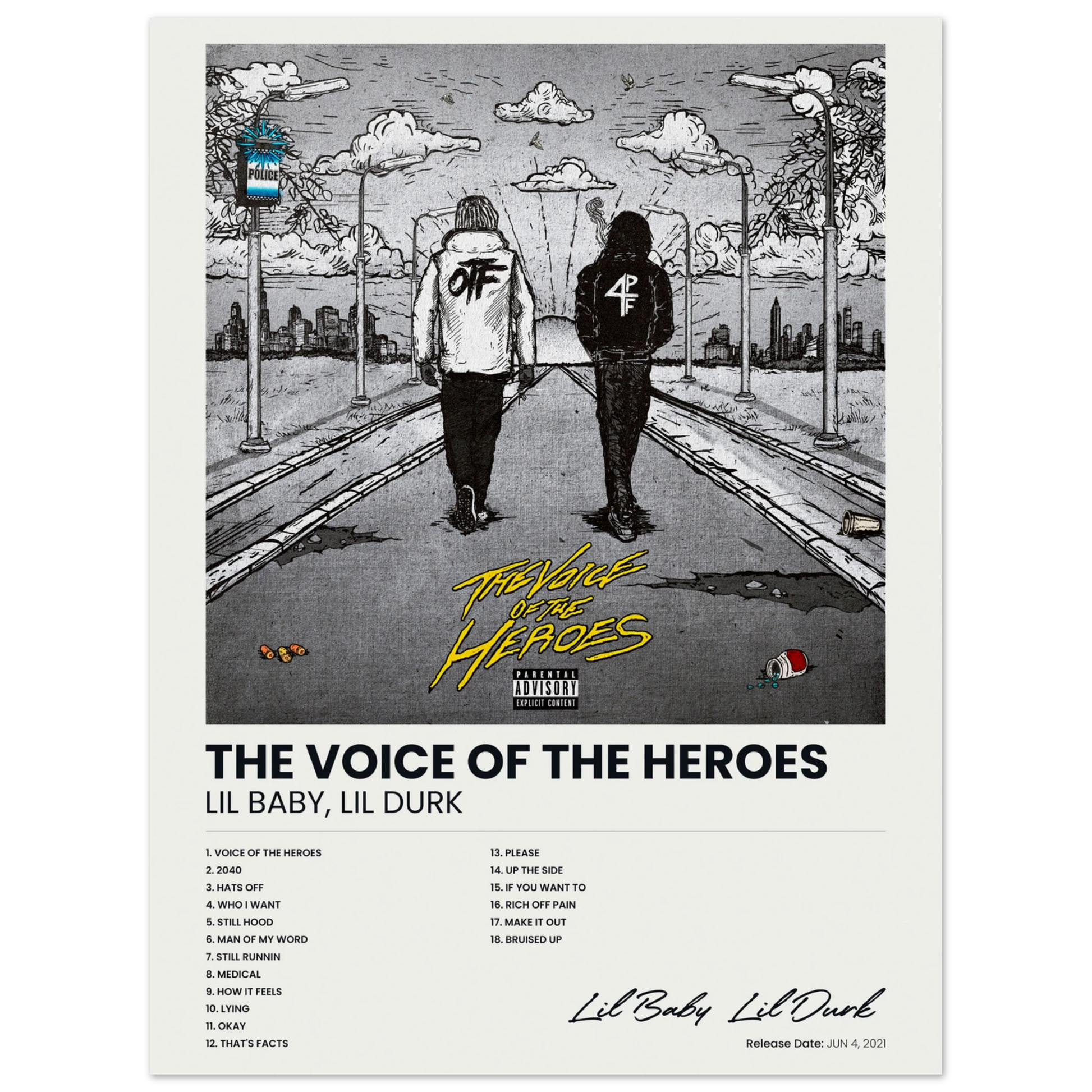 The Voice of The Heroes - Lil Baby & Lil Durk Album Poster