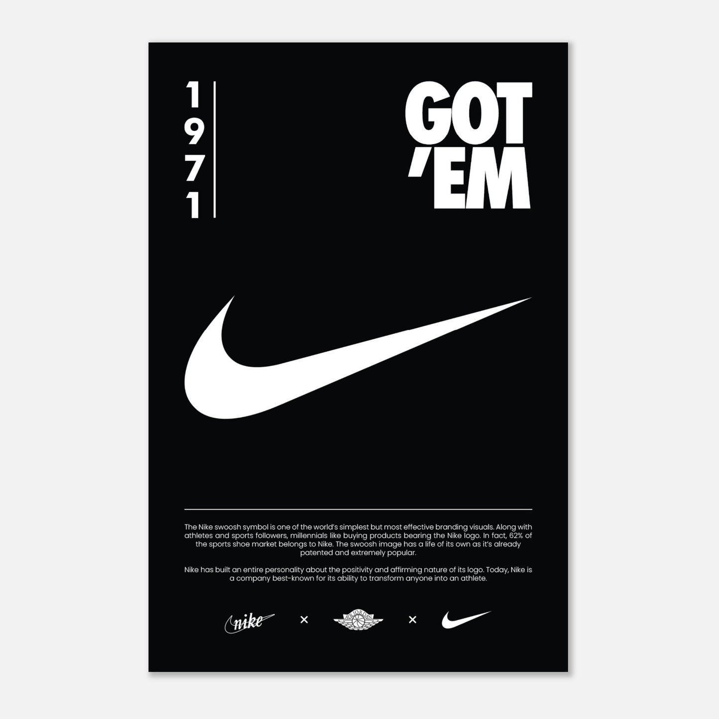 Nike Drake Iphone Wallpaper Bookends Black/Gold October's Very Own