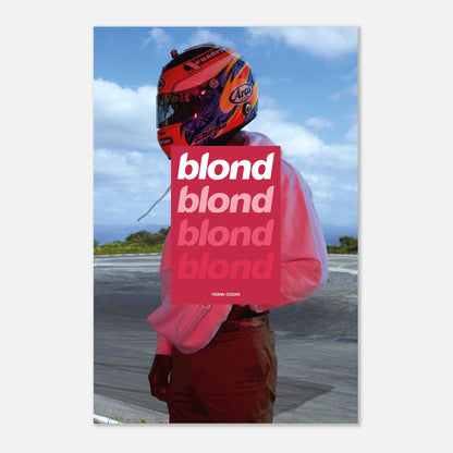 frank ocean blond poster motorcycle helmet Blonde - Frank Ocean