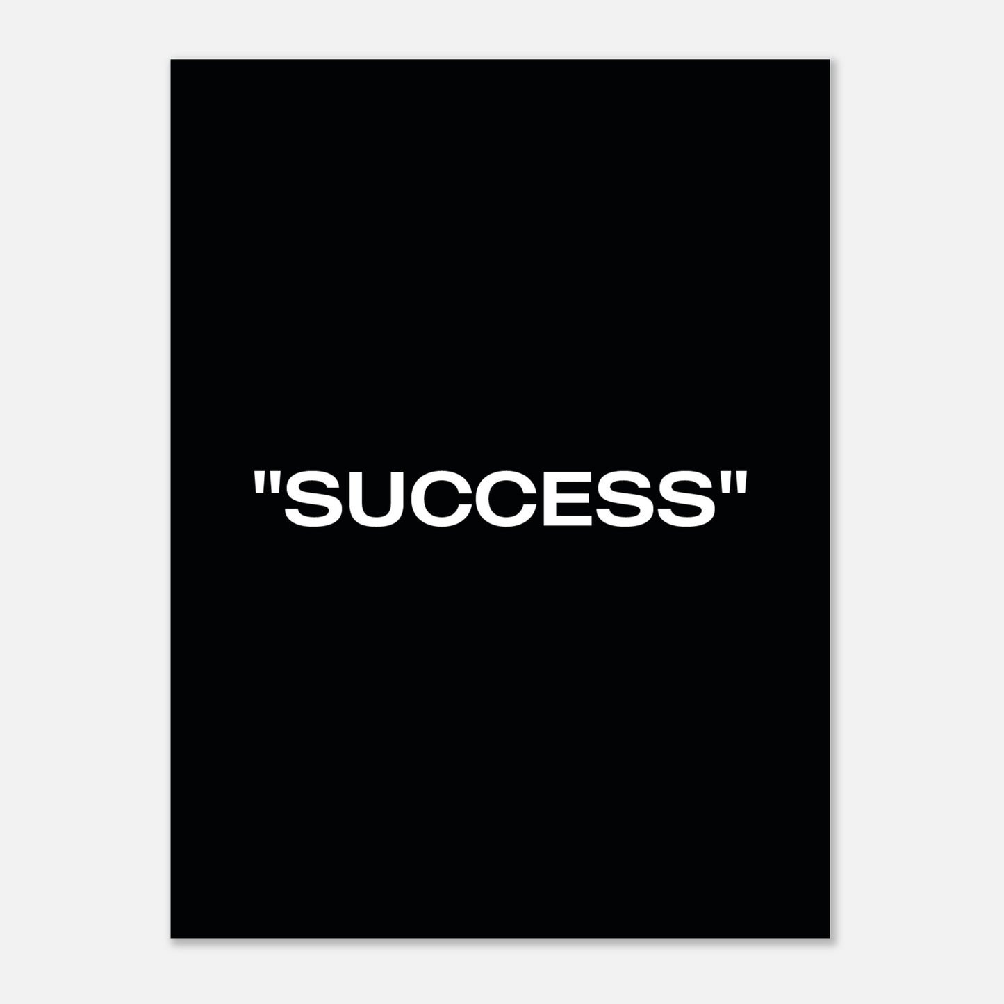 "SUCCESS" Black